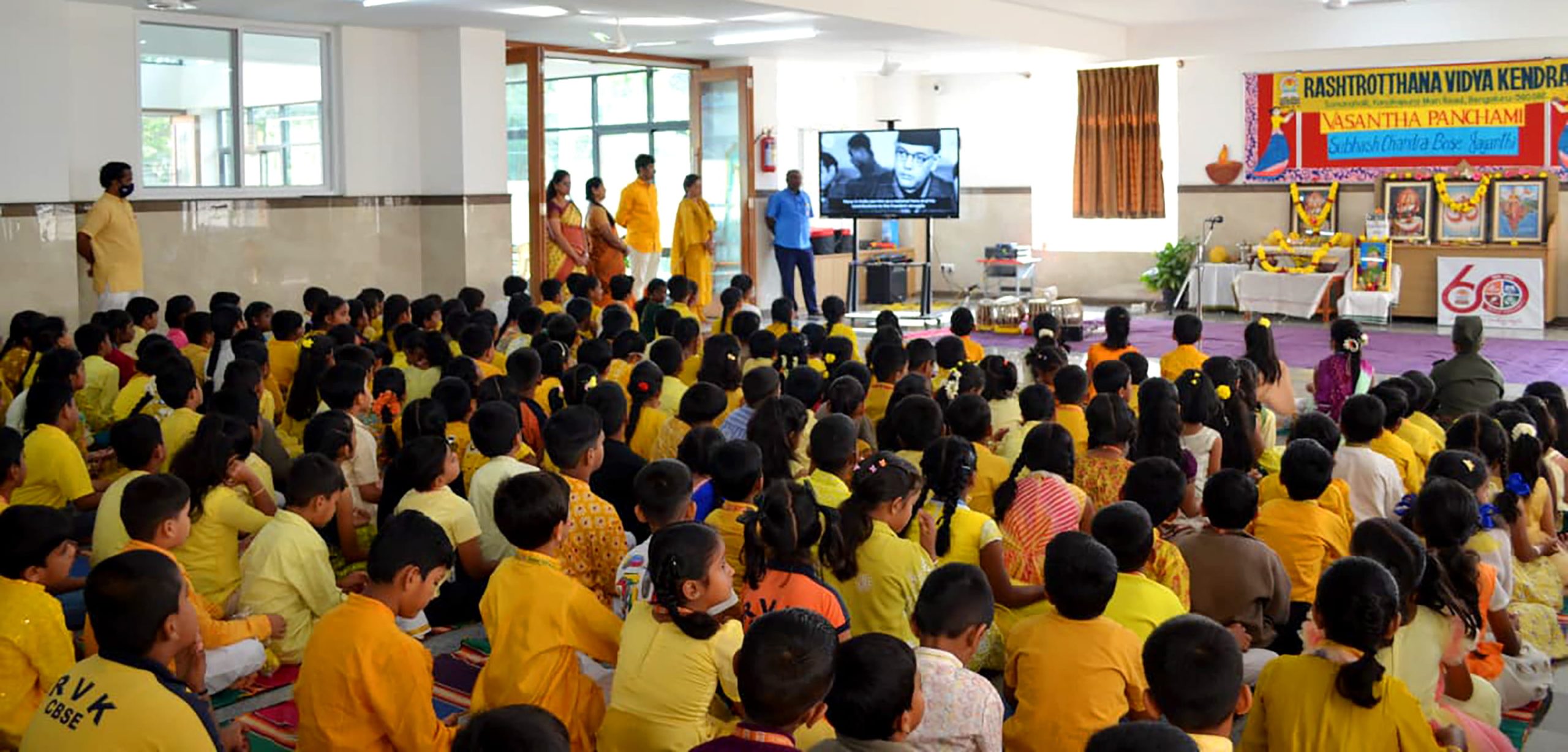Vasant Panchami & Subhash Chandra Bose Jayanti Celebration in RVK - Somanahalli (5) (1)