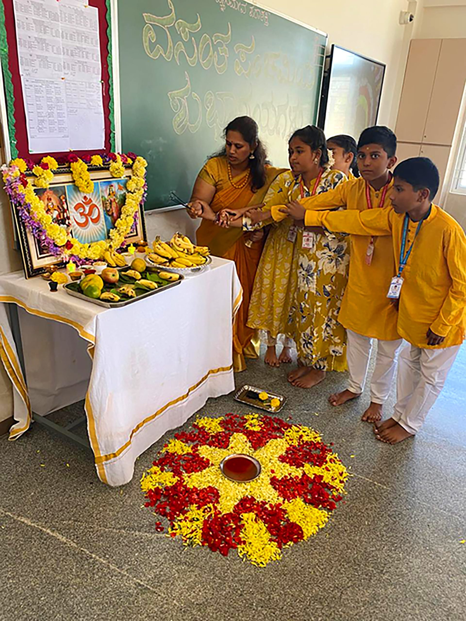 Vasant Panchami & Subhash Chandra Bose Jayanti Celebration in RVK - Somanahalli (6) (1)