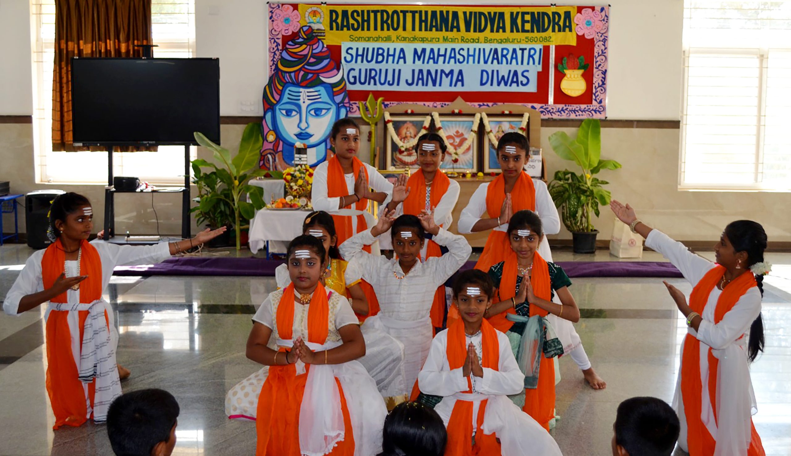Mahashivratri and Birth Anniversaries of Sarojini Naidu & MS Golwalkar Celebrated at RVK - Somanahalli (6)