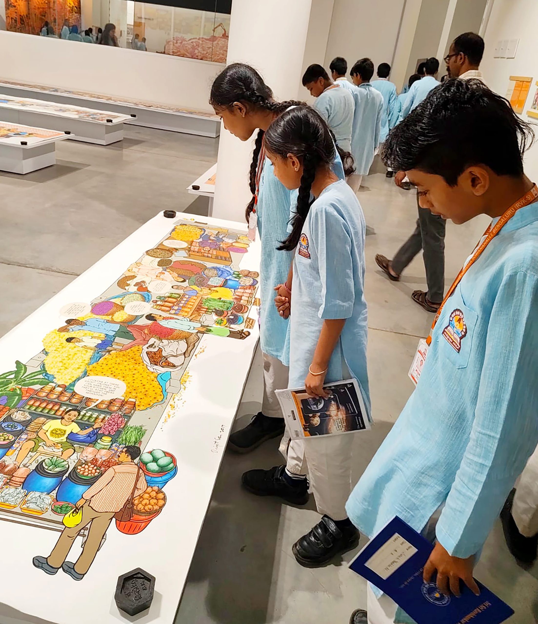 RVK – Somanahalli Students Visit Bengaluru Science Gallery and Cubbon Park (7)