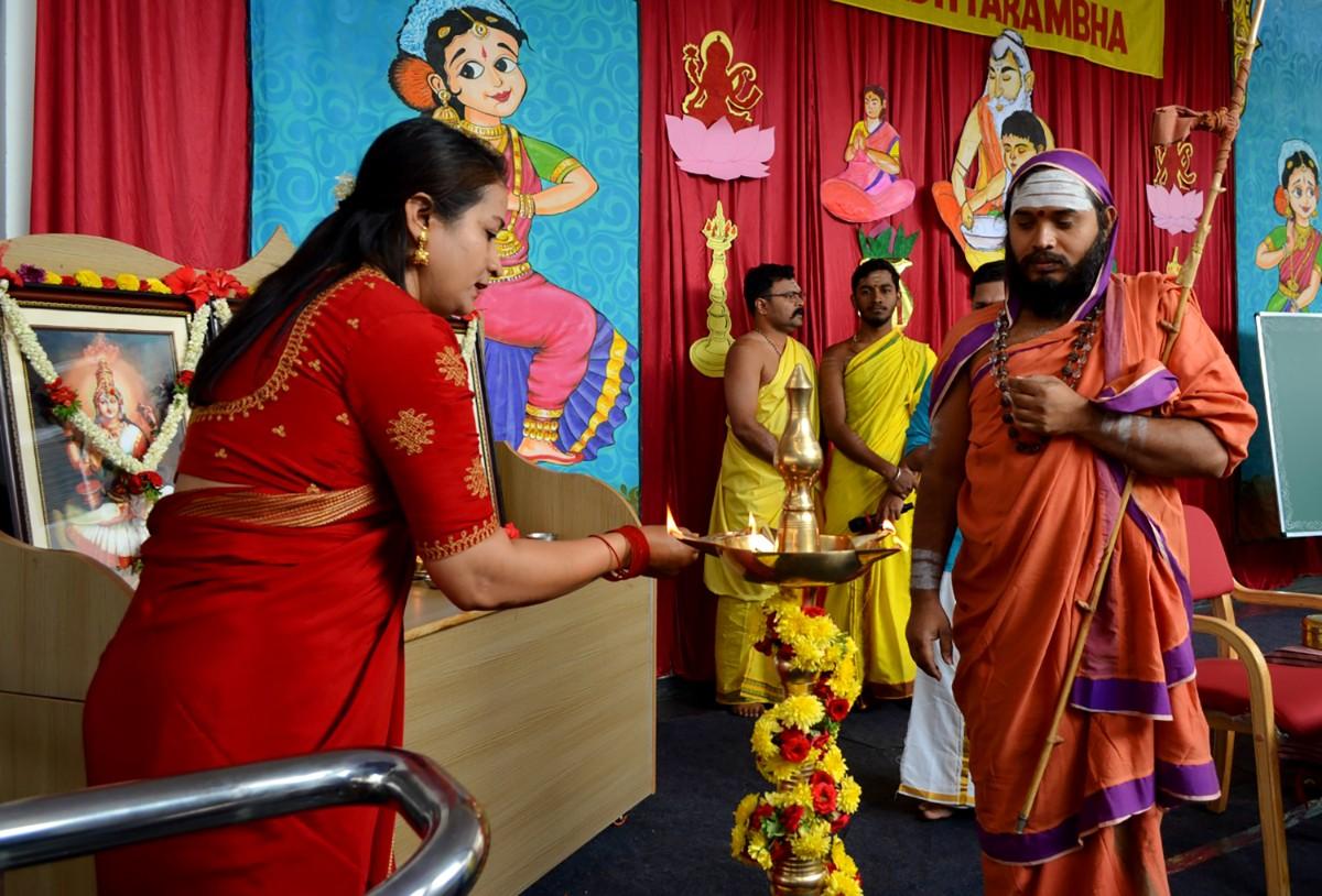 RVK – Somanahalli Observes Aksharabhyas and Vidyarambha program (13)