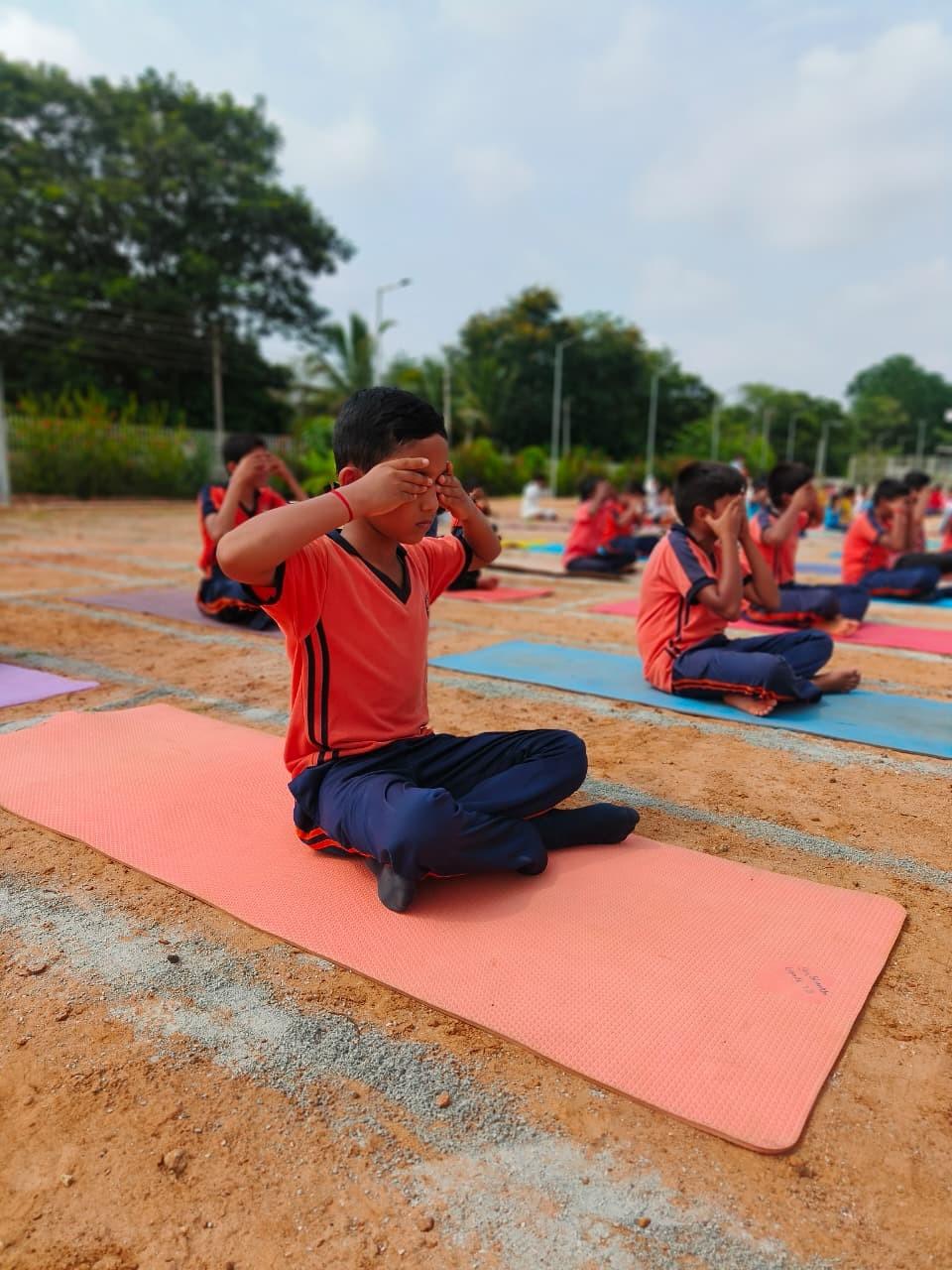 12th International Yoga Day Celebration in RVK - Somanahalli (1)