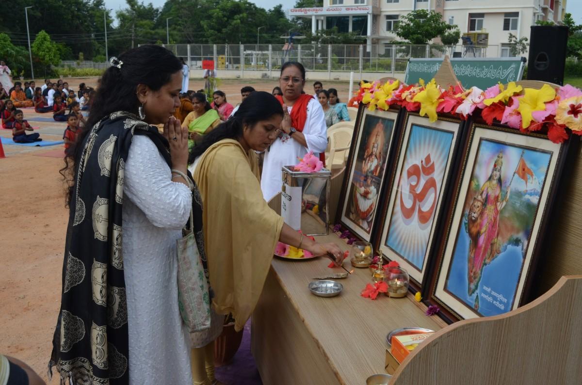 12th International Yoga Day Celebration in RVK - Somanahalli (11)