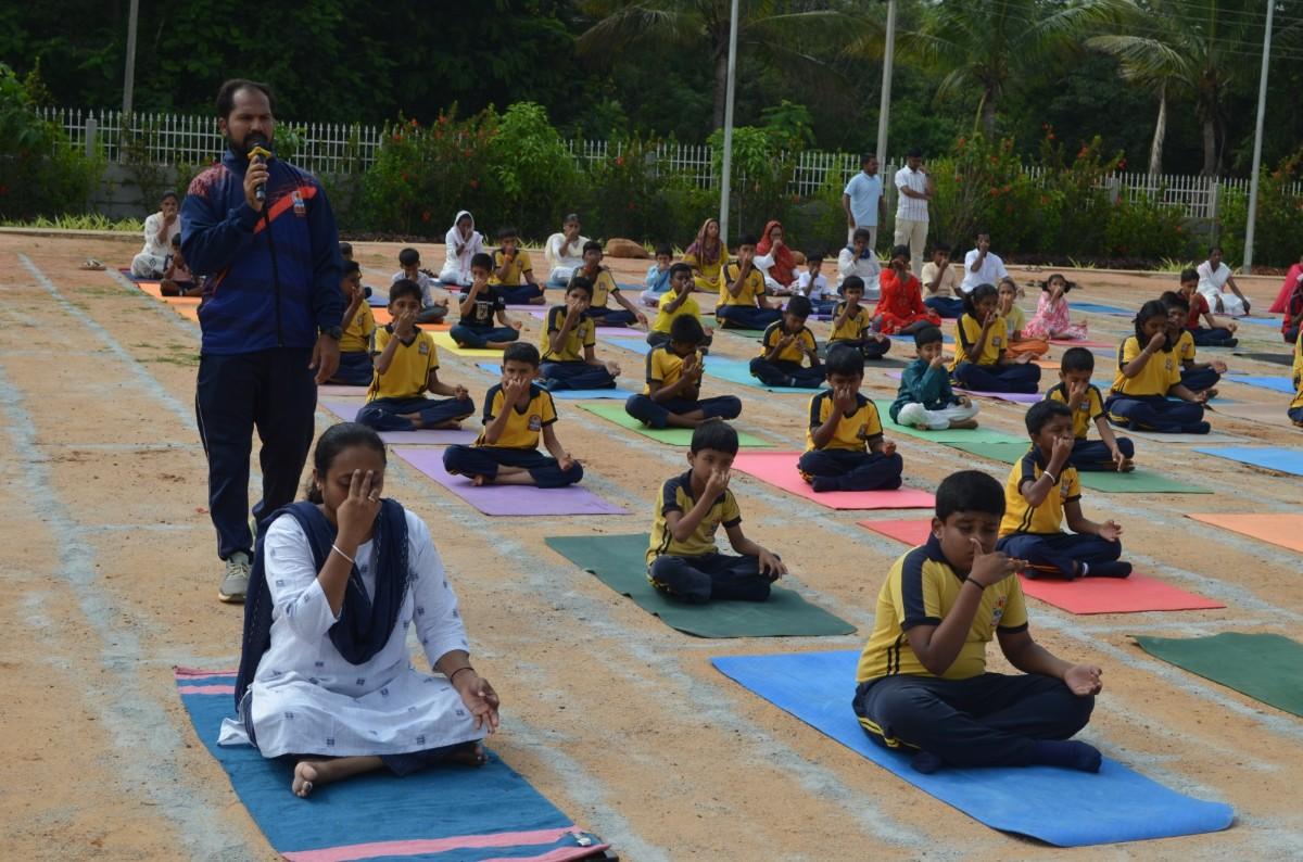 12th International Yoga Day Celebration in RVK - Somanahalli (16)