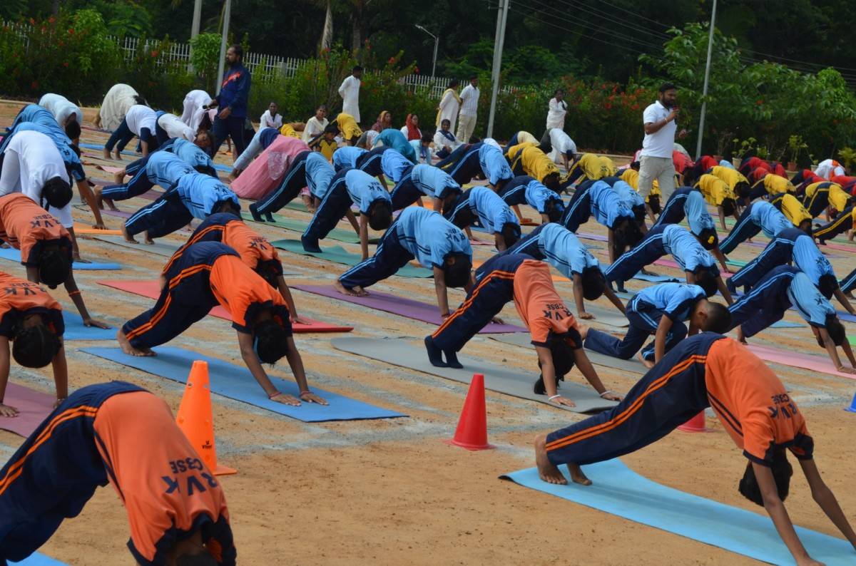 12th International Yoga Day Celebration in RVK - Somanahalli (21)