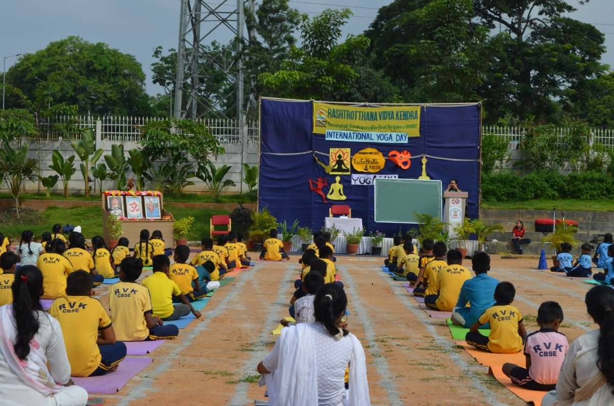 12th International Yoga Day Celebration in RVK - Somanahalli (4)