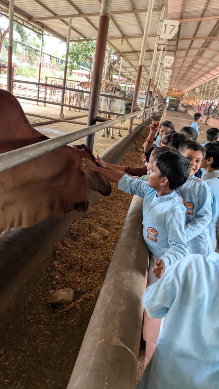 RVK - Somanahalli Students Visited Art of Living (1)
