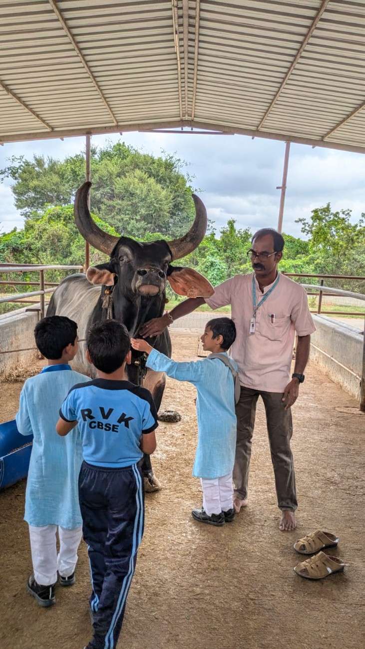 RVK - Somanahalli Students Visited Art of Living (11)