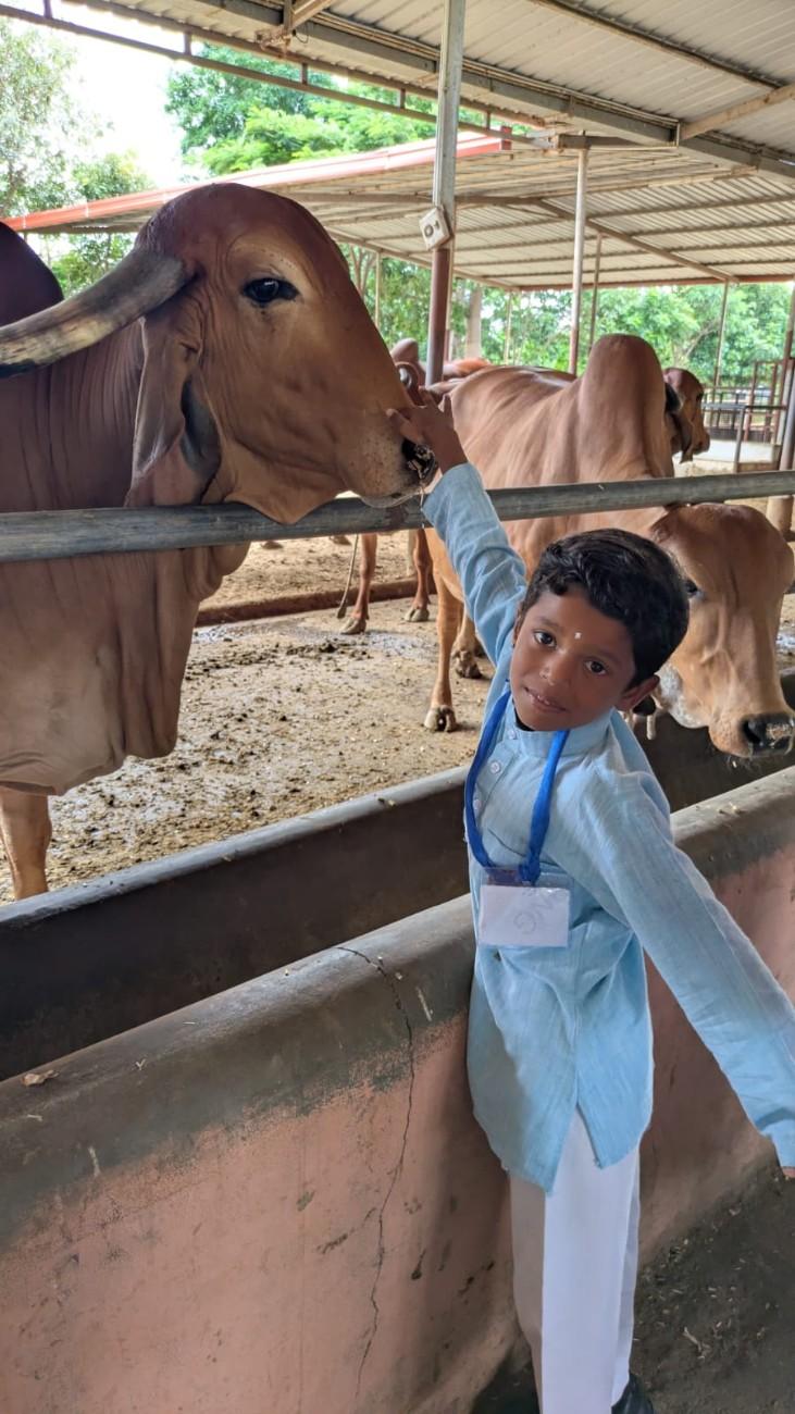 RVK - Somanahalli Students Visited Art of Living (9)