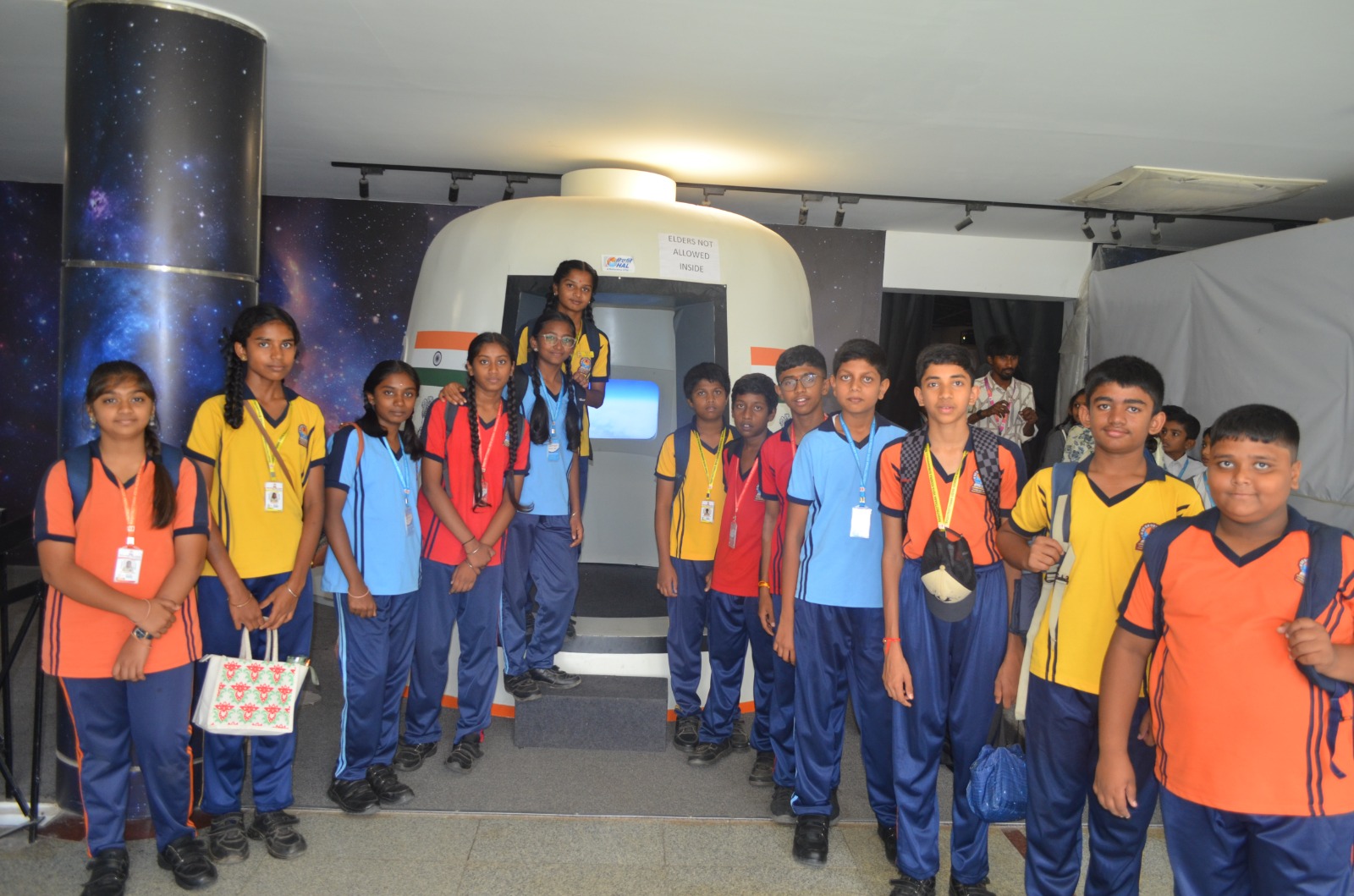 Bengaluru, Aug. 25 An educational tour was organised for the students of class 8 of Rashtrotthana Vidya Kendra - Somanahalli to Hindustan Aeronautics Limited (H (
