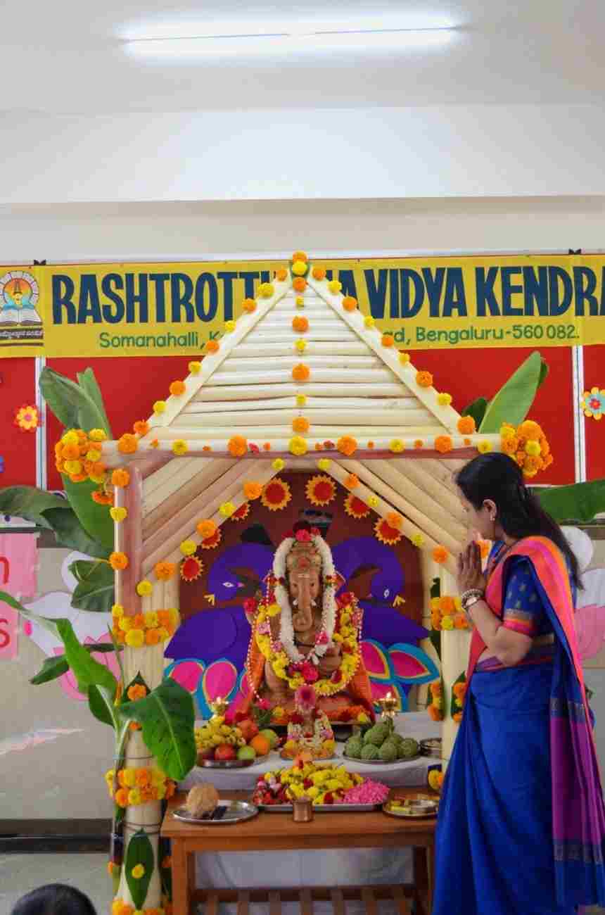 Three-Day Ganeshotsava Celebrated with Grandeur at RVK - Somanahalli 20-50kb