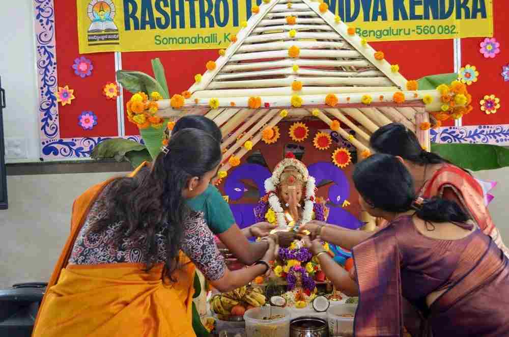 Three-Day Ganeshotsava Celebrated with Grandeur at RVK - Somanahalli 3-50kb
