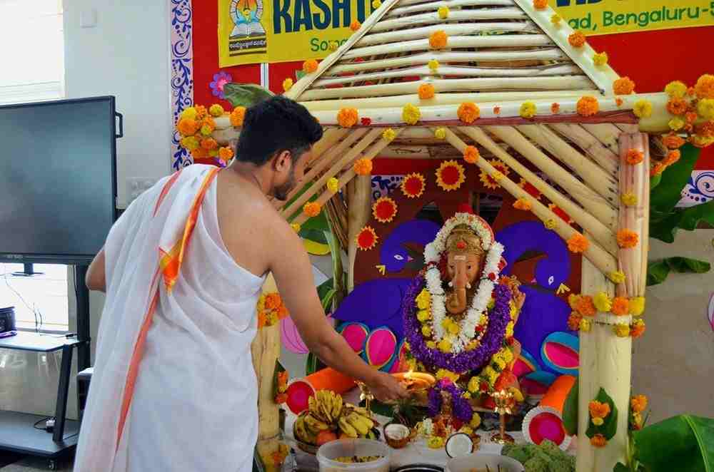 Three-Day Ganeshotsava Celebrated with Grandeur at RVK - Somanahalli 4-50kb